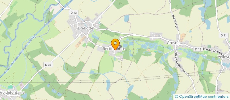 localisation de l'entreprise SCI LES CHAMPS DEVANT LES FORGES à RECOUVRANCE