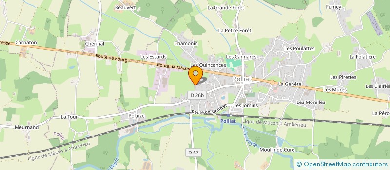 localisation de l'entreprise SCI LES CHAMPS DRAYS à POLLIAT