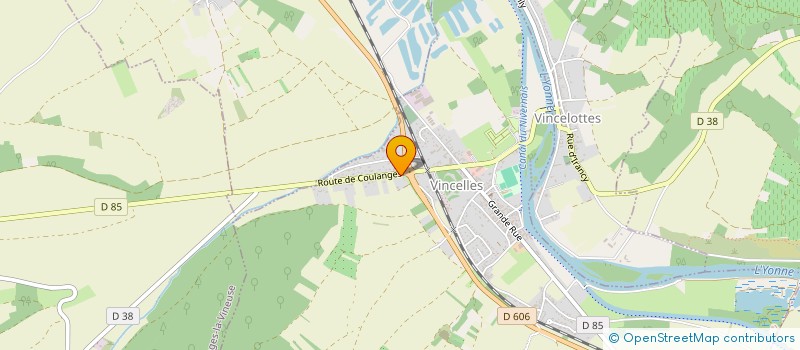 localisation de l'entreprise SCI LES CHAMPS GALOTTES à AUXERRE