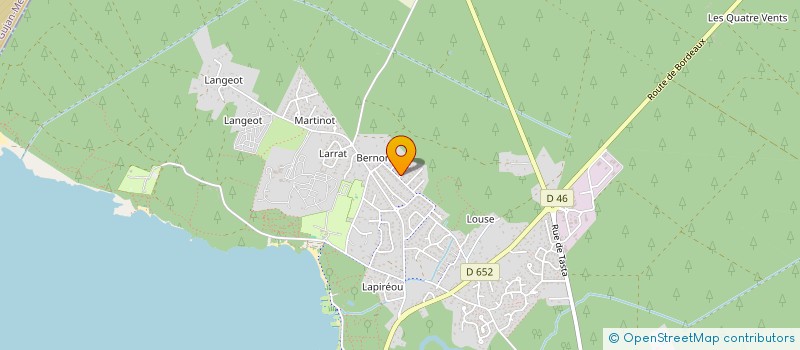 localisation de l'entreprise SCI LES CHAMPS MARINS  SANGUINET