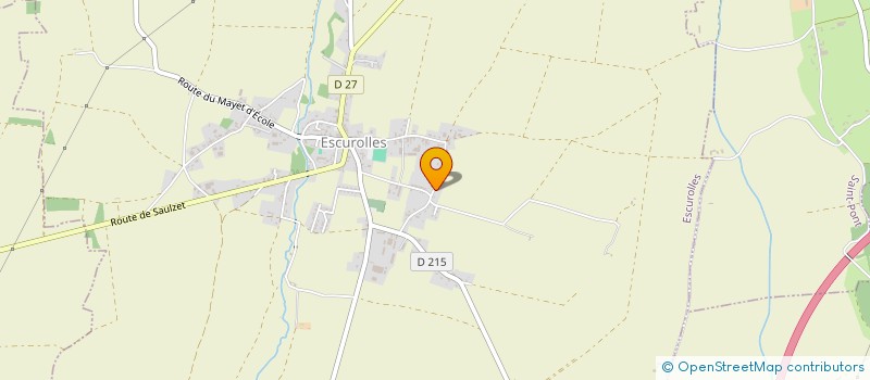 localisation de l'entreprise SCI LES CHAMPS MARTEAUX  ESCUROLLES