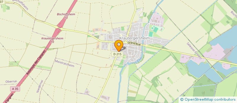 localisation de l'entreprise SCI LES CHAMPS VERTS  KRAUTERGERSHEIM