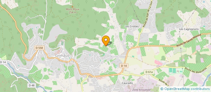 localisation de l'entreprise SCI LES CHANEAUX à GRIMAUD