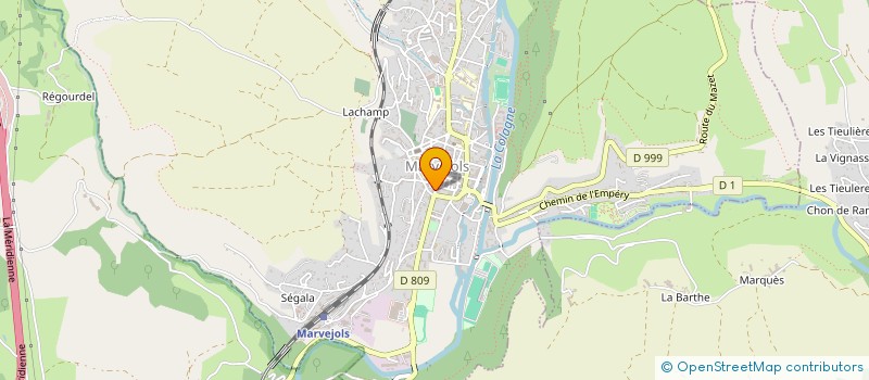 localisation de l'entreprise SCI LES CHANELLES  MARVEJOLS