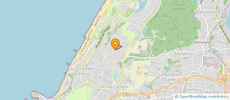 localisation de l'entreprise SCI LES CHANTERELLES à ANGLET