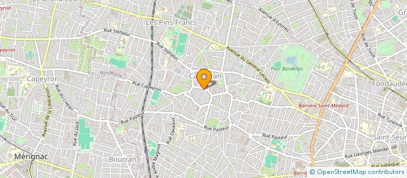 localisation de l'entreprise SCI LES CHANTERELLES  BORDEAUX