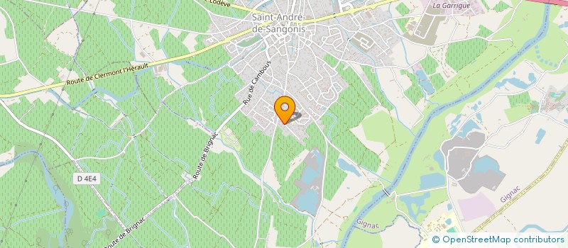 localisation de l'entreprise SCI LES CHANTERELLES  SAINT-ANDRE-DE-SANGONIS