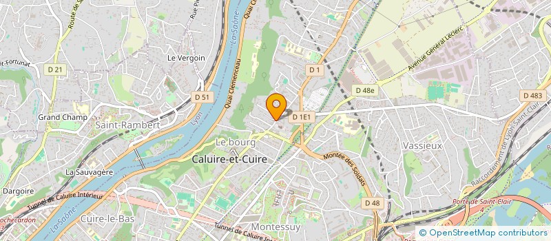 localisation de l'entreprise SCI LES CHANTEURS  CALUIRE-ET-CUIRE