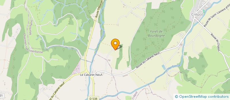 localisation de l'entreprise SCI LES CHANTEUX  CREPOL