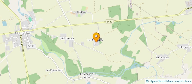 localisation de l'entreprise SCI LES CHAPELLES  MONTACHER-VILLEGARDIN