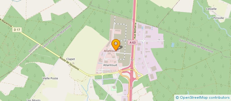 localisation de l'entreprise SCI LES CHAPPES à SAINT-GEOURS-DE-MAREMNE