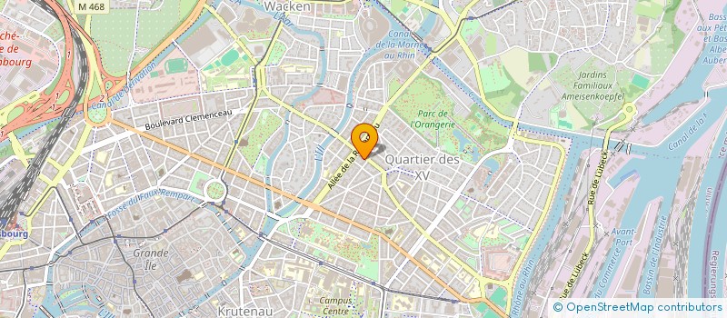 localisation de l'entreprise SCI LES CHARBONNIERS  STRASBOURG