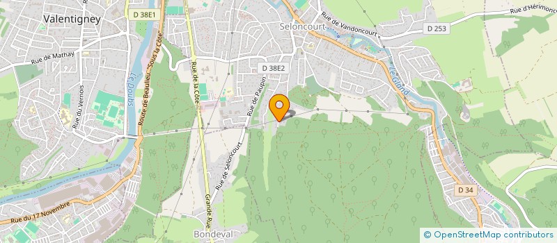 localisation de l'entreprise SCI  LES CHARDONNERETS  SELONCOURT