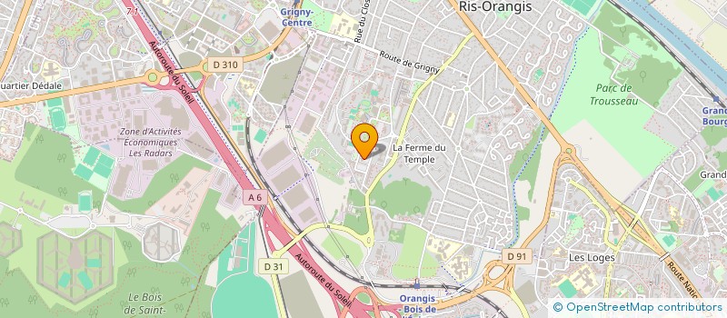 localisation de l'entreprise SCI LES CHARDONNETTES à RIS-ORANGIS