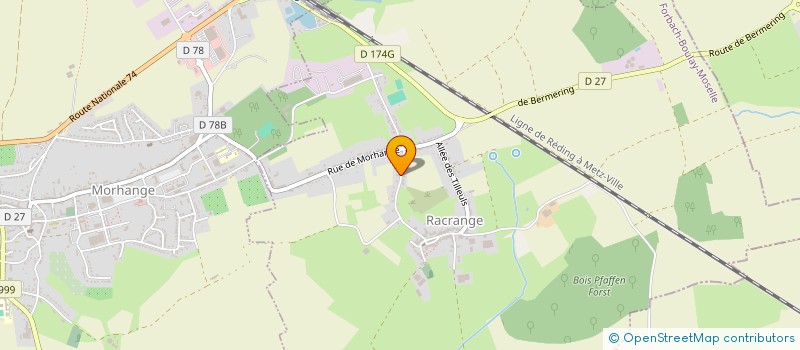 localisation de l'entreprise SCI LES CHARDONS  RACRANGE