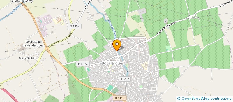 localisation de l'entreprise SCI LES CHARDONS  BOUILLARGUES