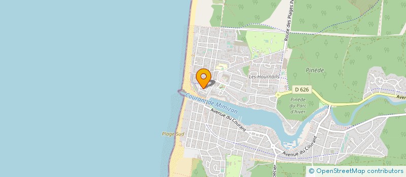 localisation de l'entreprise SCI LES CHARDONS  MIMIZAN