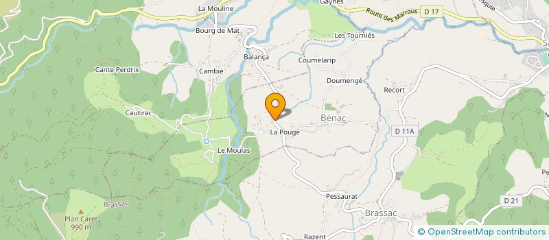 localisation de l'entreprise SCI LES CHARDONS à BRASSAC