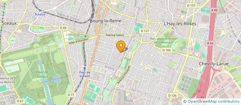 localisation de l'entreprise SCI LES CHARDONS BLEUS à BOURG-LA-REINE