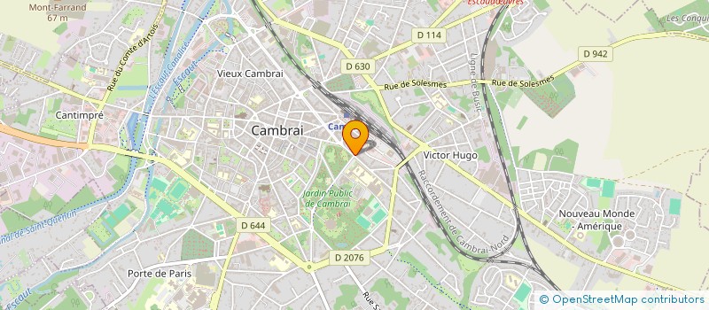 localisation de l'entreprise SCI LES CHARDONS BLEUS  CAMBRAI