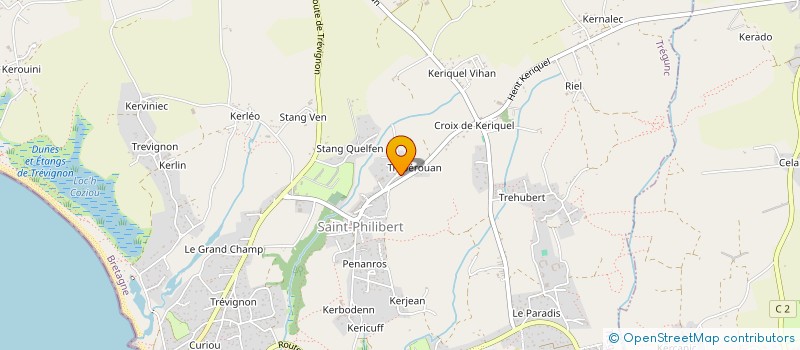 localisation de l'entreprise SCI LES CHARDONS BLEUS  TREGUNC