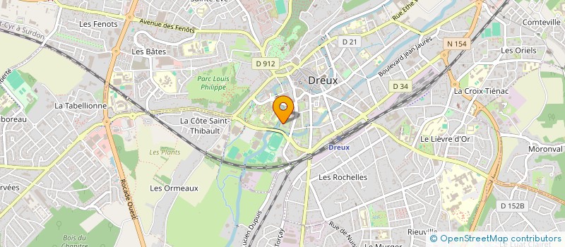 localisation de l'entreprise SCI LES CHARDONS DE CARTERET  DREUX