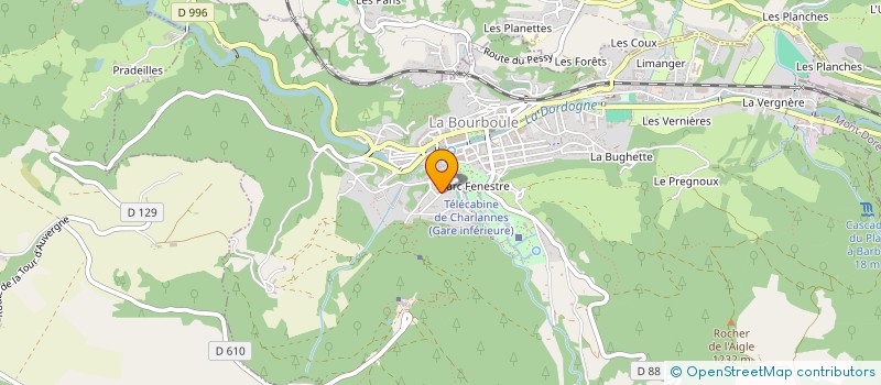 localisation de l'entreprise SCI LES CHARLANNES  LA BOURBOULE