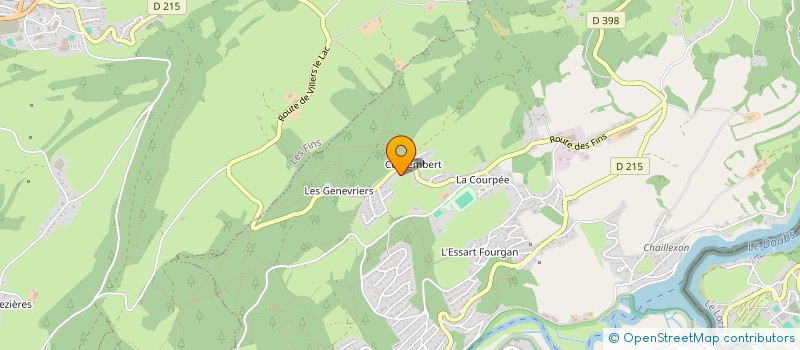 localisation de l'entreprise SCI LES CHARLES  VILLERS-LE-LAC