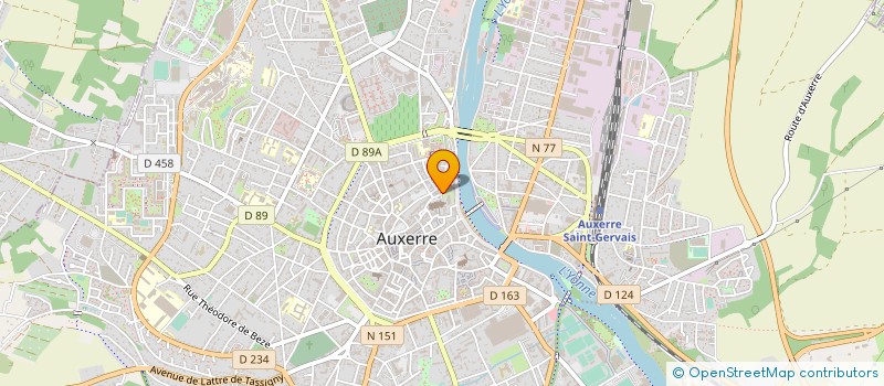 localisation de l'entreprise SCI LES CHARMES  AUXERRE