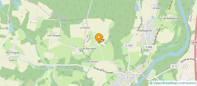 localisation de l'entreprise SCI LES CHARMES  PRIAY