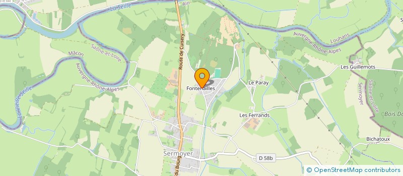 localisation de l'entreprise SCI LES CHARMES  SERMOYER