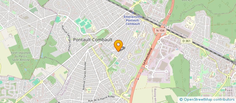 localisation de l'entreprise SCI LES CHARMES  PONTAULT-COMBAULT