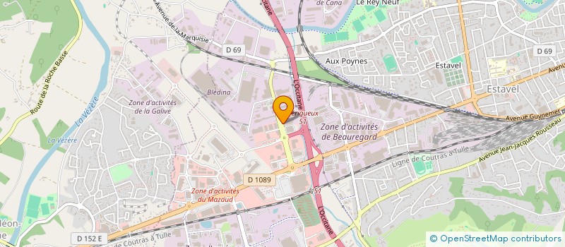 localisation de l'entreprise SCI LES CHARMES II  BRIVE-LA-GAILLARDE