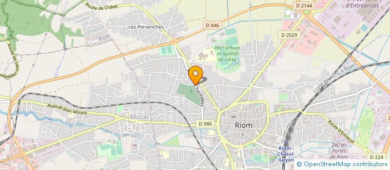 localisation de l'entreprise SCI LES CHARMETTES  RIOM