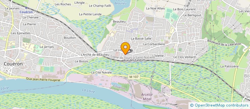 localisation de l'entreprise SCI LES CHARMILLES  COUERON