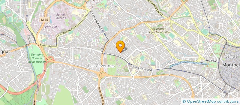 localisation de l'entreprise SCI LES CHARMILLES à MONTPELLIER
