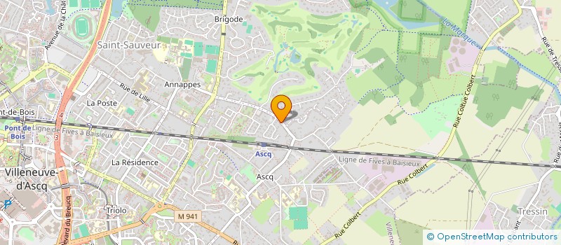 localisation de l'entreprise SCI LES CHARMILLES à VILLENEUVE-D'ASCQ