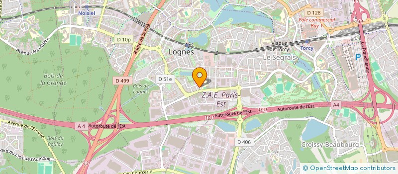 localisation de l'entreprise SCI LES CHARMILLES à LOGNES