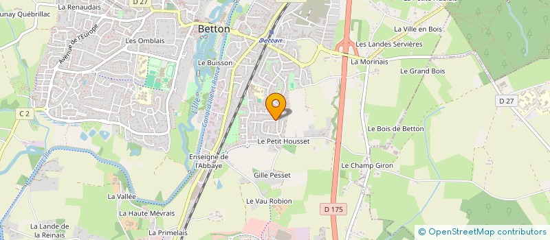 localisation de l'entreprise SCI LES CHARMILLES  BETTON