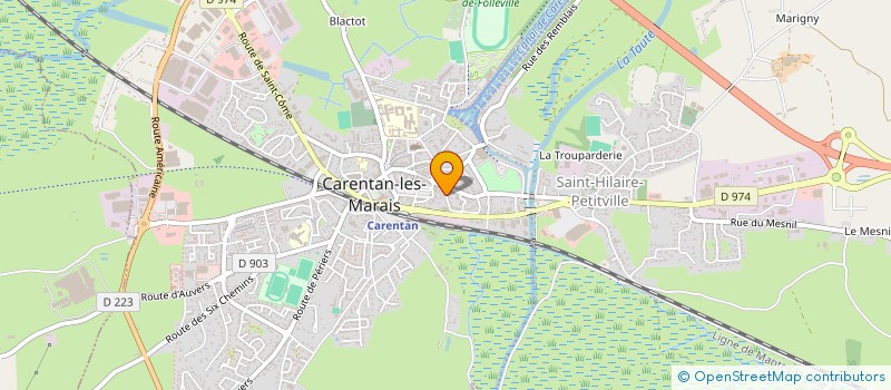 localisation de l'entreprise SCI LES CHARMILLES à CARENTAN-LES-MARAIS