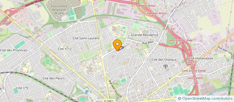 localisation de l'entreprise SCI LES CHARMILLES  LENS