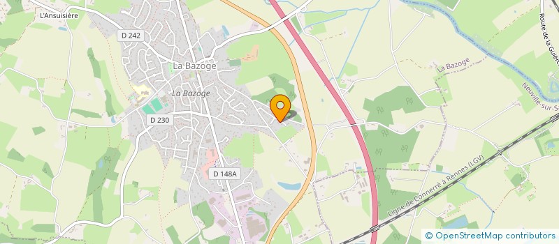 localisation de l'entreprise SCI LES CHARMILLES  LA BAZOGE