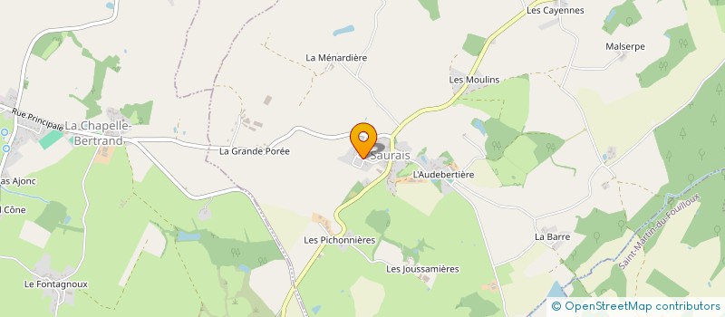 localisation de l'entreprise SCI LES CHARMILLES  SAURAIS