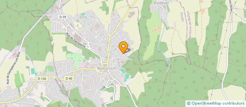 localisation de l'entreprise SCI LES CHARMOTTES à BEAUCOURT