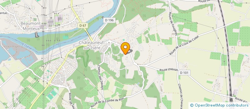 localisation de l'entreprise SCI LES CHARNAUX  CHATEAUNEUF-SUR-ISERE