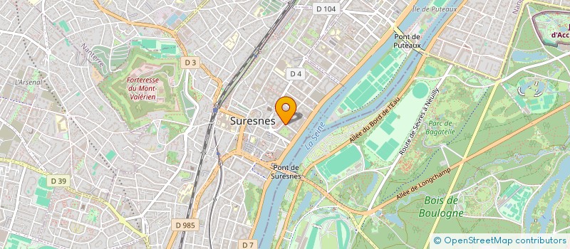 localisation de l'entreprise SCI LES CHARPENTIERS à SURESNES