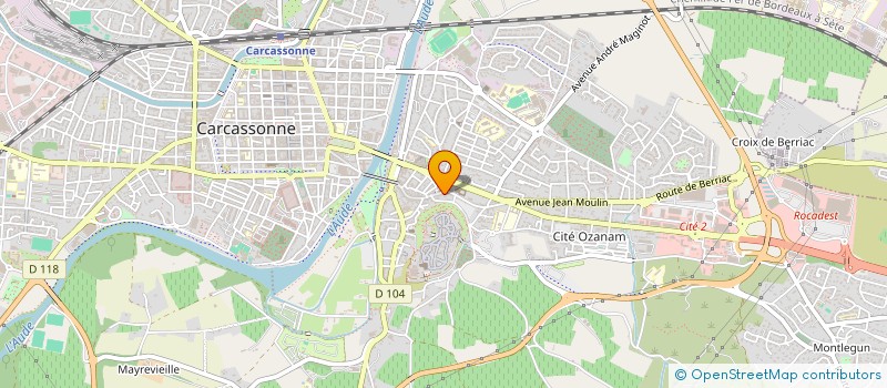 localisation de l'entreprise SCI LES CHASSEURS à CARCASSONNE