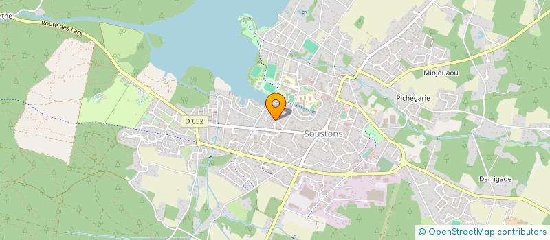 localisation de l'entreprise SCI LES CHATAIGNERS  SOUSTONS