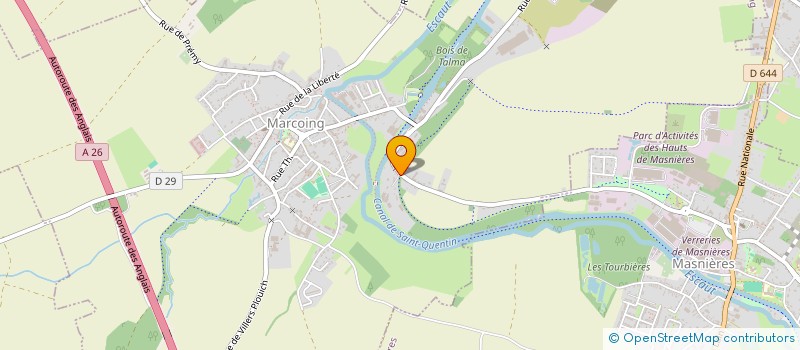 localisation de l'entreprise SCI LES CHATAIGNERS  MARCOING