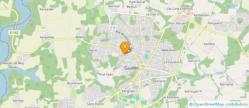 localisation de l'entreprise SCI LES CHATAIGNIERS  GUIDEL